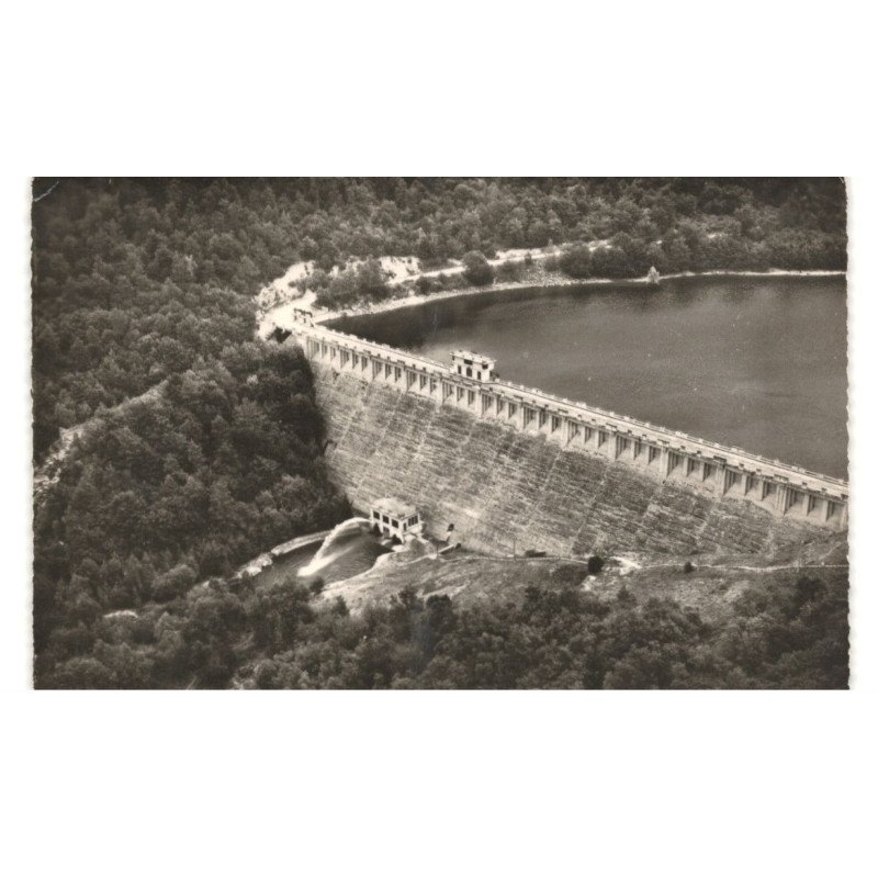 CHAUMECON: barrage vue aérienne 10x15 - très bon état