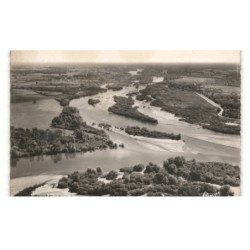 BEC-D'ALLIER: confluent de la loire et de l'allier vue aérienne 10x15 - très bon état