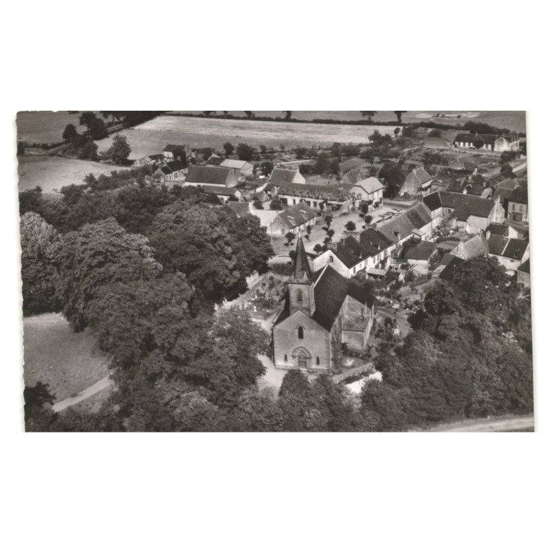 ANLEZY: l'église vue aérienne 10x15 - très bon état