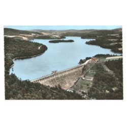 CHAUMECON: le barrage du bois vue aérienne 10x15 - très bon état