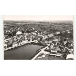 CERGY-la-TOUR: sur le bassin, l'aron et le canal vue aérienne 10x15 - très bon état