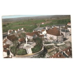 CERCY-la-TOUR: la tour et notre-dame du nivernais vue aérienne 10x15 - très bon état