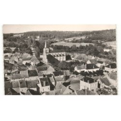 ARQUIAN: place de la poste, allée du château, place de l'église vue aérienne 10x15 - très bon état