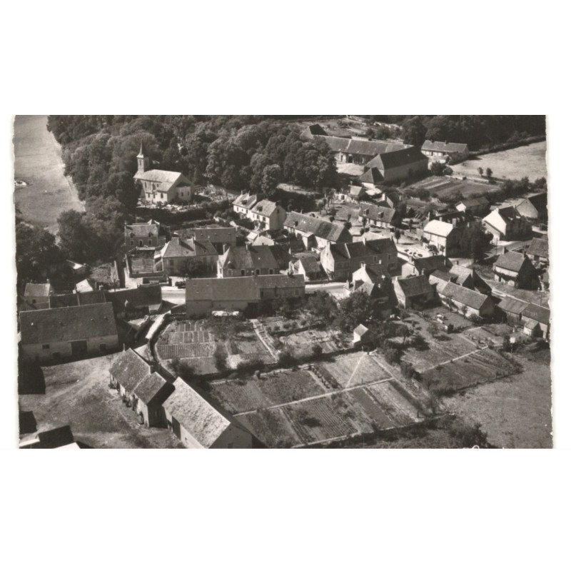 ANLEZY: vue générale vue aérienne 10x15 - très bon état