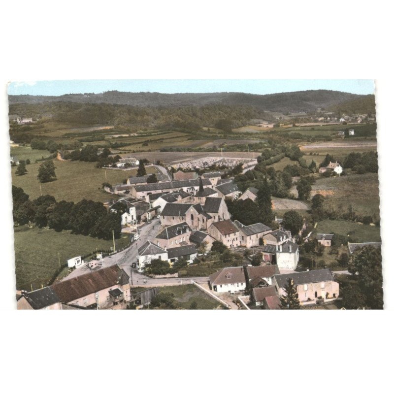 ALLIGNY-en-MORVAN: vue générale vue aérienne 10x15 - très bon état