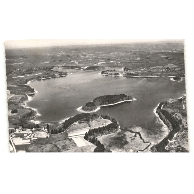 SETTONS: lac des settons, vue panoramique vue aérienne 10x15 - très bon état