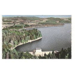 LAC DES SETTONS: en premier plan la digue vue aérienne 10x15 - très bon état