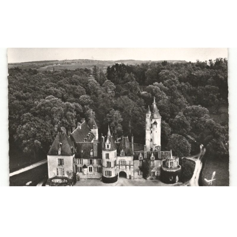 TRACY-sur-LOIRE: le château vue aérienne 10x15 - très bon état