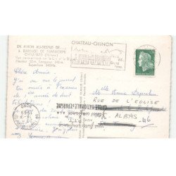 CHAUMARD: barrage de panneciere, le lac et la digue vue aérienne 10x15 - très bon état