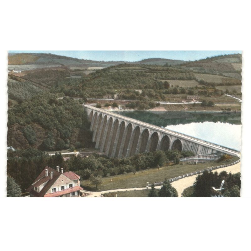 PANNECIERE: barrage vue aérienne 10x15 - très bon état