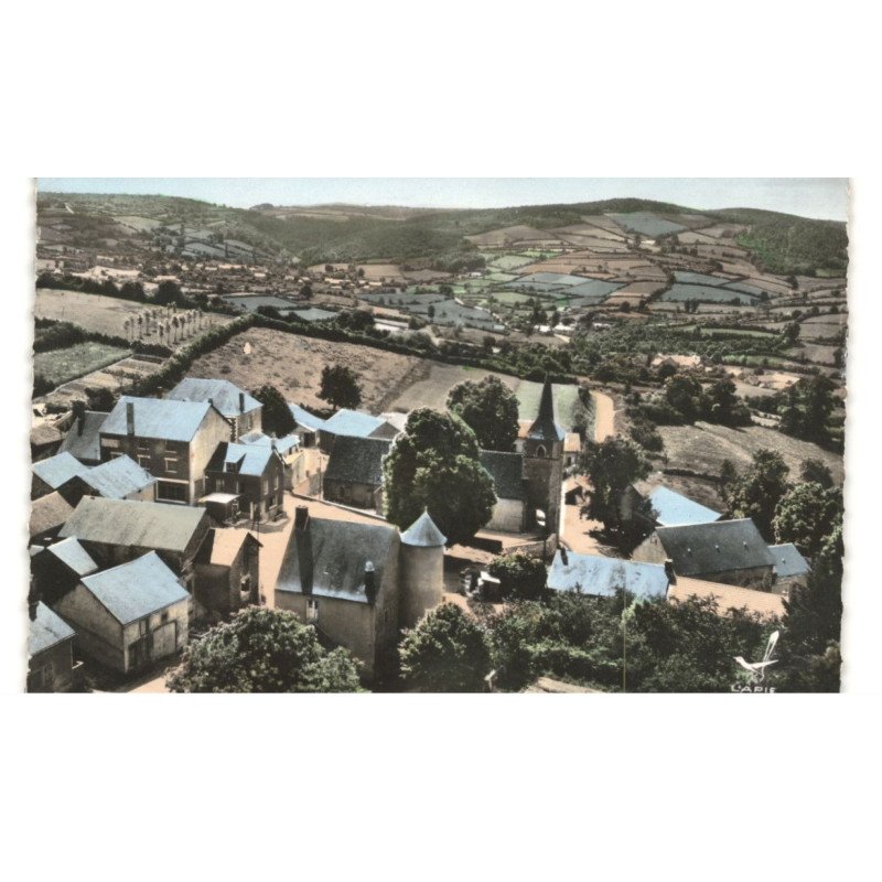MONTIGNY-en-MORVAN: vue générale vue aérienne 10x15 - très bon état