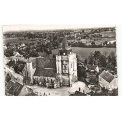 SUILLY-la-TOUR: l'église gothique datant du XVIe siècle vue aérienne 10x15 - très bon état