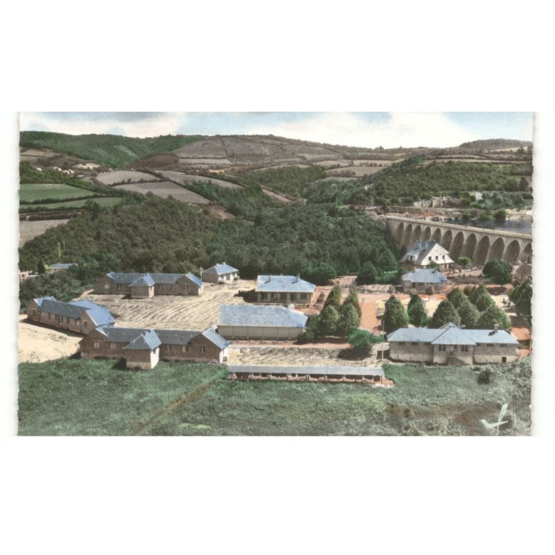 PANNECIERE: barrage, colonie de vacances vue aérienne 10x15 - très bon état