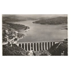 CHAUMARD: barrage de panneciere, le lac et la digue vue aérienne 10x15 - très bon état