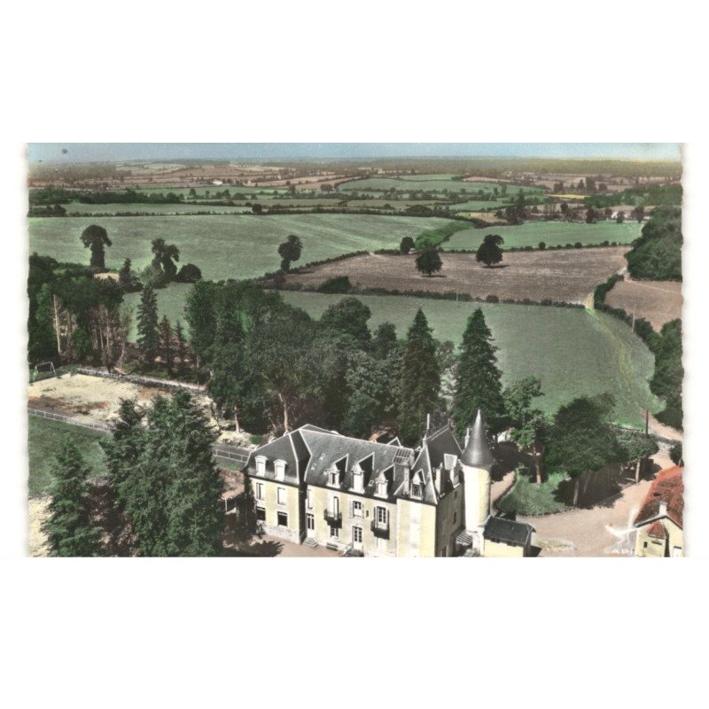CERCY-la-TOUR: la maison de retraite vue aérienne 10x15 - très bon état