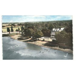 BAZOLLES: etangs de vaux, la plage vue aérienne 10x15 - très bon état