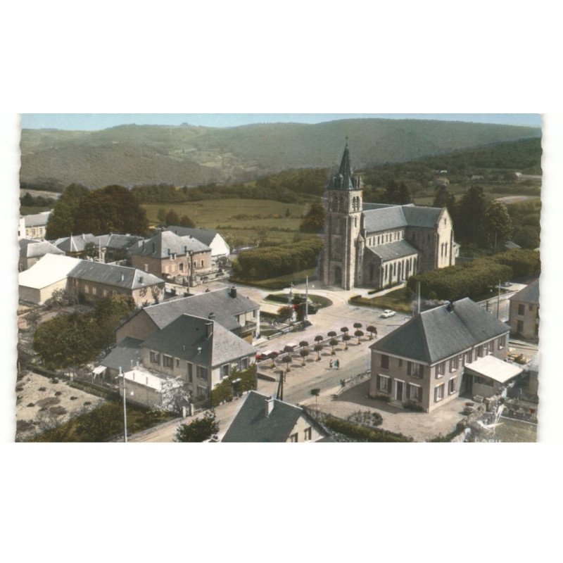DUN-les-PLACES: vue générale vue aérienne 10x15 - très bon état