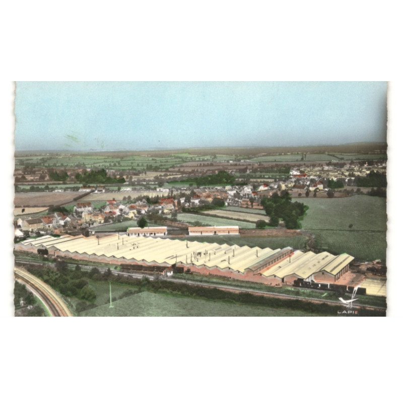 CERCY-la-TOUR: vue aérienne 10x15 - très bon état