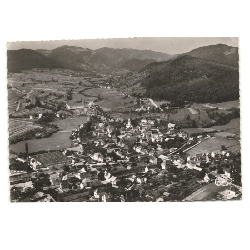 VILLé: vue générale, la vallée d'urbeis vue aérienne 10X15 - très bon état