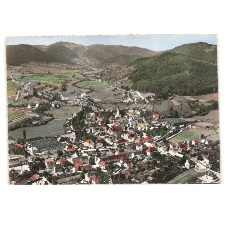 VILLé: vue générale, vallée d'urbeis vue aérienne 10X15 - très bon état