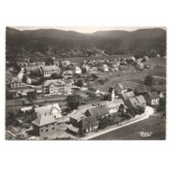 WINGEN-sur-MODER: le centre, les églises, l'hôtel wenk vue aérienne 10X15 - très bon état
