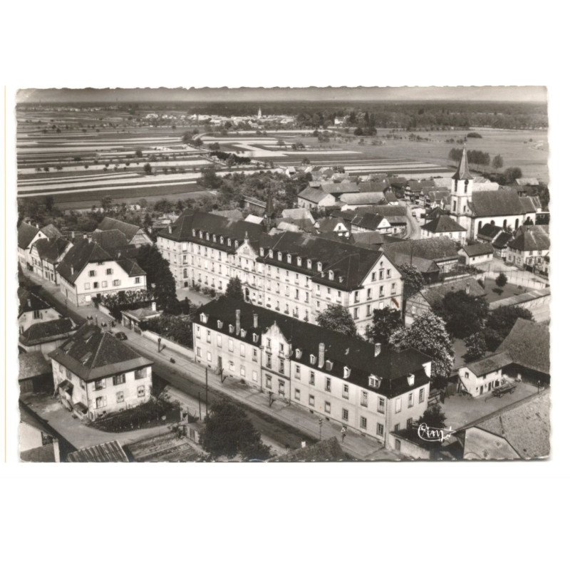 MATZENHEIM: l'institut saint-joseph vue aérienne 10X15 - très bon état