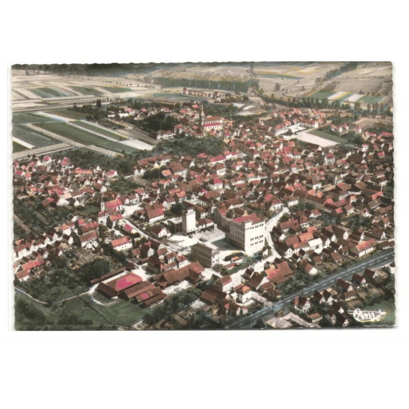 HOCHFELDEN: vue aérienne 10X15 - très bon état