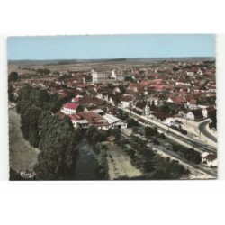 HOCHFELDEN: le quartier de la gare, la zorn vue aérienne 10X15 - très bon état