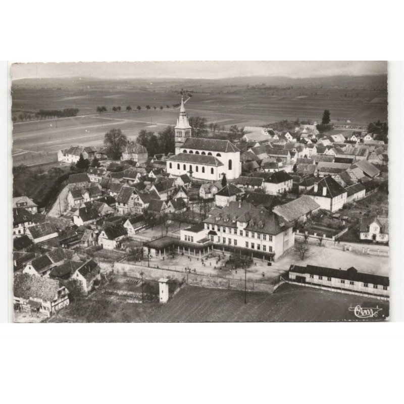 HOCHFELDEN: vue générale vue aérienne 10X15 - très bon état