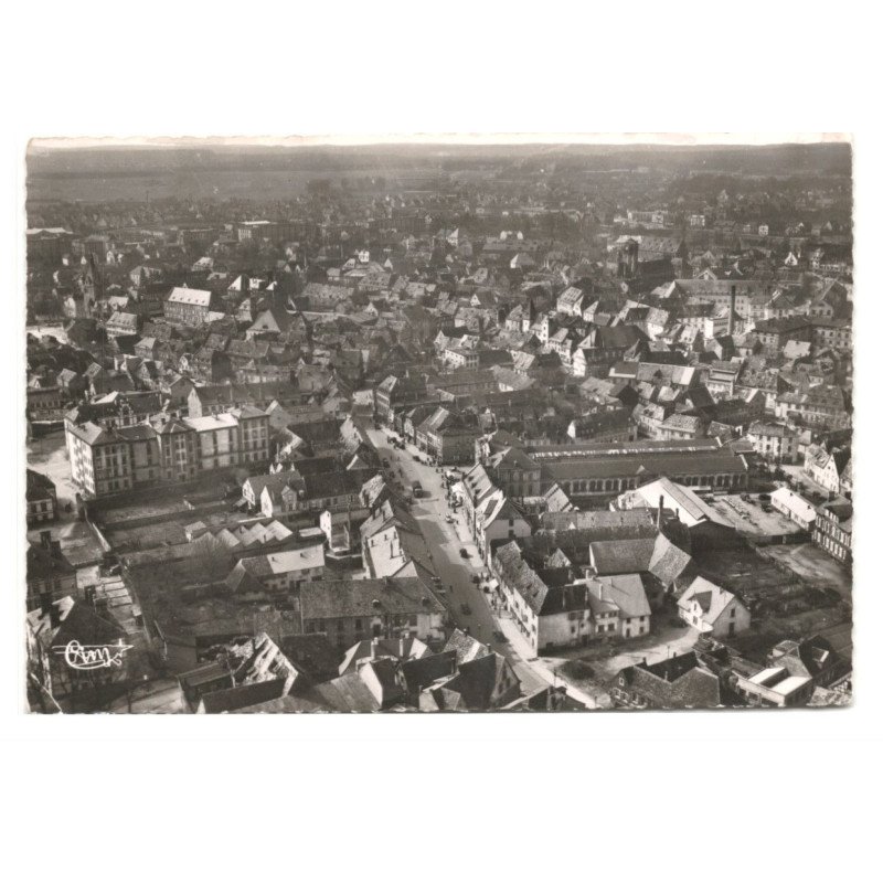 HAGUENAU: vue générale vue aérienne 10X15 - très bon état