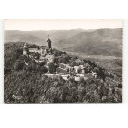 HAUT-KOERNIGSBOURG: vue sur le château vue aérienne 10X15 - très bon état