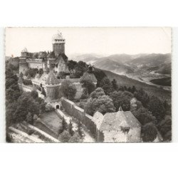 HAUT-KOERNIGSBOURG: vue générale du château vue aérienne 10X15 - très bon état