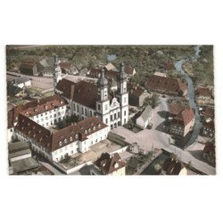 EBERSMUNSTER: église abbatiale et couvent vue aérienne 10X15 - très bon état