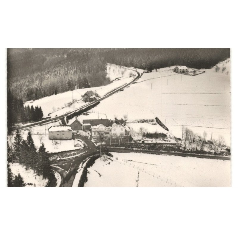 LE DONON: sous la neige, hôtel velleda vue aérienne 10X15 - très bon état