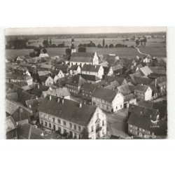EBERSHEIM: la mairie et les écoles vue aérienne 10X15 - trsè bon état