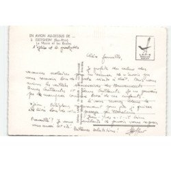 EBERSHEIM: la mairie et les écoles vue aérienne 10X15 - trsè bon état