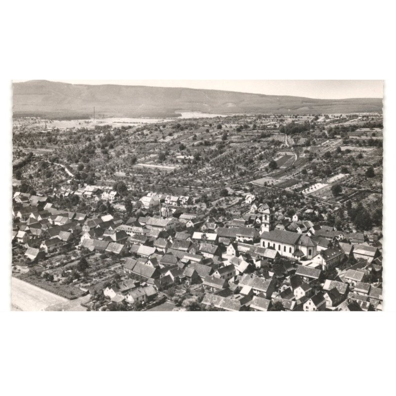 DINSHEIM: vue panoramique vue aérienne 10X15 - très bon état