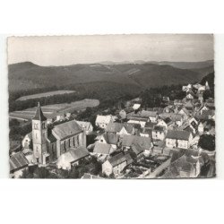 LICHTENBERG: l'église et vue générale vue aérienne 10X15 - très bon état