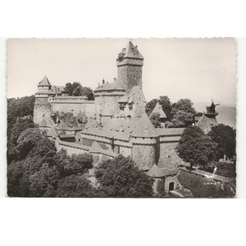 HAUT KOENIGSBOURG: le château vue aérienne 10X15 - très bon état