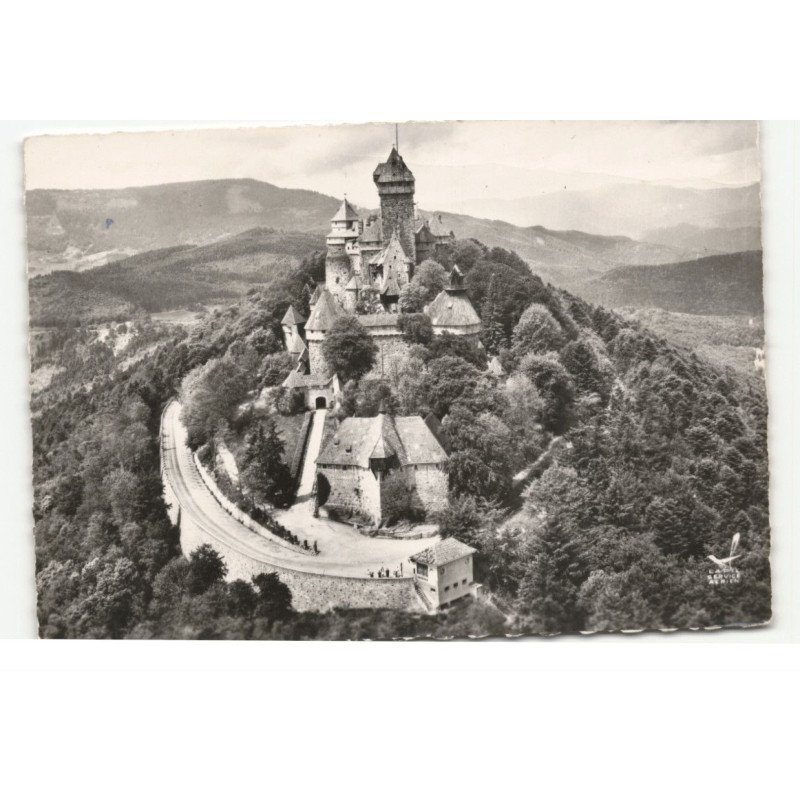 HAUT KOENIGSBOURG: le château vue aérienne 10X15 - très bon état