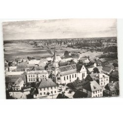REICHSTETT: mairie école des filles, église saint-michel vue aérienne 10X15 - très bon état