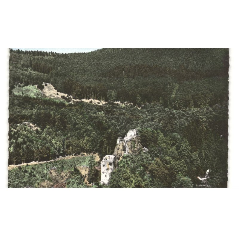 NIDECK: les ruines de nideck vue aérienne 10X15 - très bon état