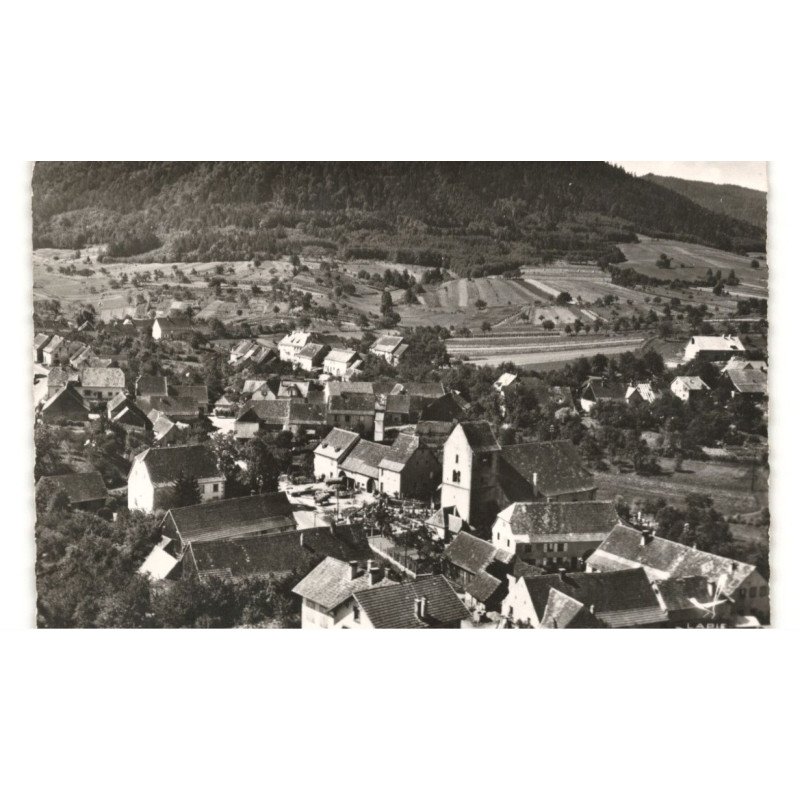 NEUVE-EGLISE: quartier de l'église vue aérienne 10X15 - très bon état