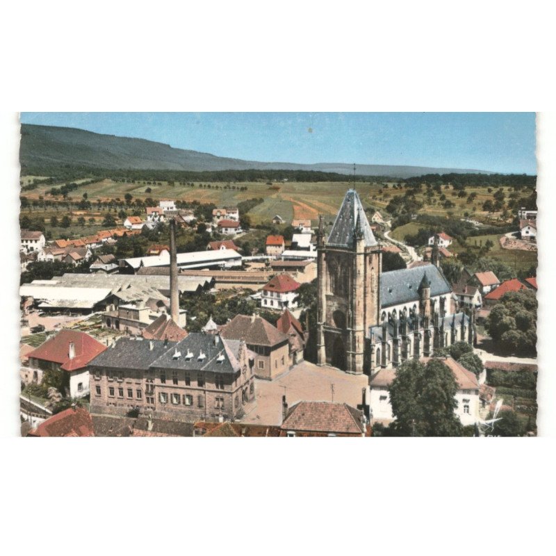 NIEDERHASLACH: vue générale vue aérienne 10X15 - très bon état