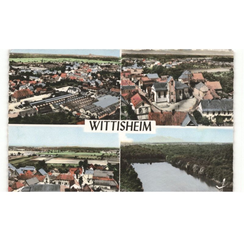 WITTISHEIM: vue aérienne 10X15 - très bon état