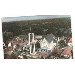SELTZ: l'église saint-étienne vue aérienne 10X15 - très bon état