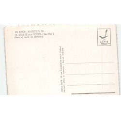 SOULTZ-sous-FORÊTS: gare et route de surbourg vue aérienne 10X15 - très bon état