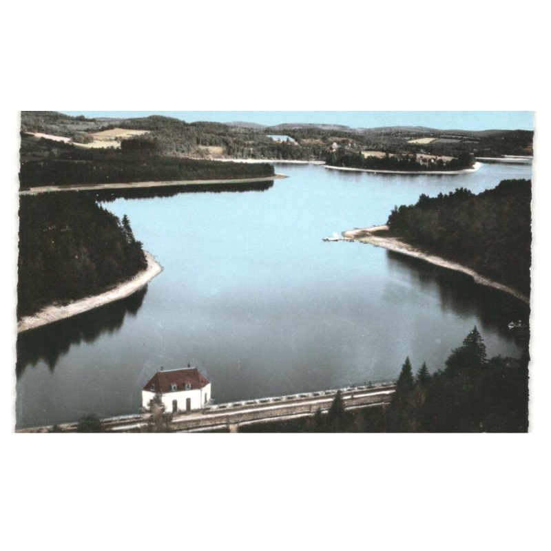 LES SETTONS: le lac vue aérienne 10x15 - très bon état