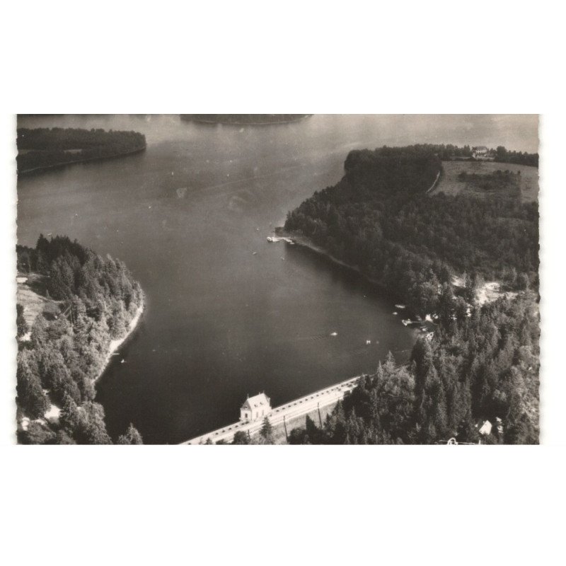 LES SETTONS: le lac, la digue vue aérienne 10x15 - très bon état