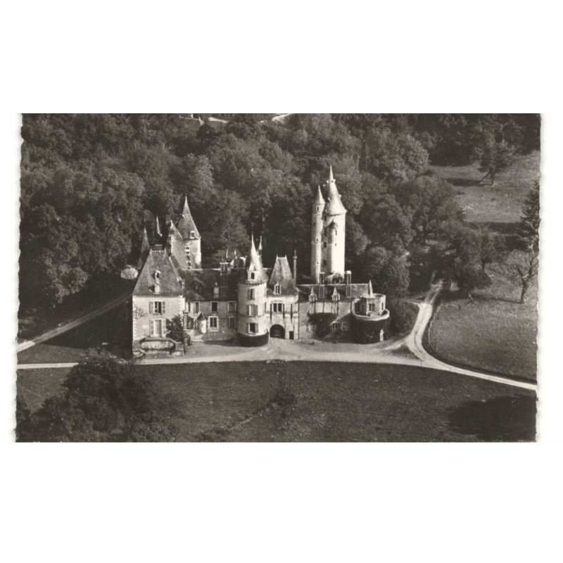 TRACY-sur-LOIRE: le château vue aérienne 10x15 - très bon état